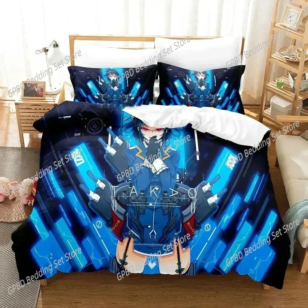 

2025 New 3D Print Anime Kantai Collection Bedding Set Boys Girls Twin Queen Size Luxury New Duvet Cover Pillowcase Bed Fashion