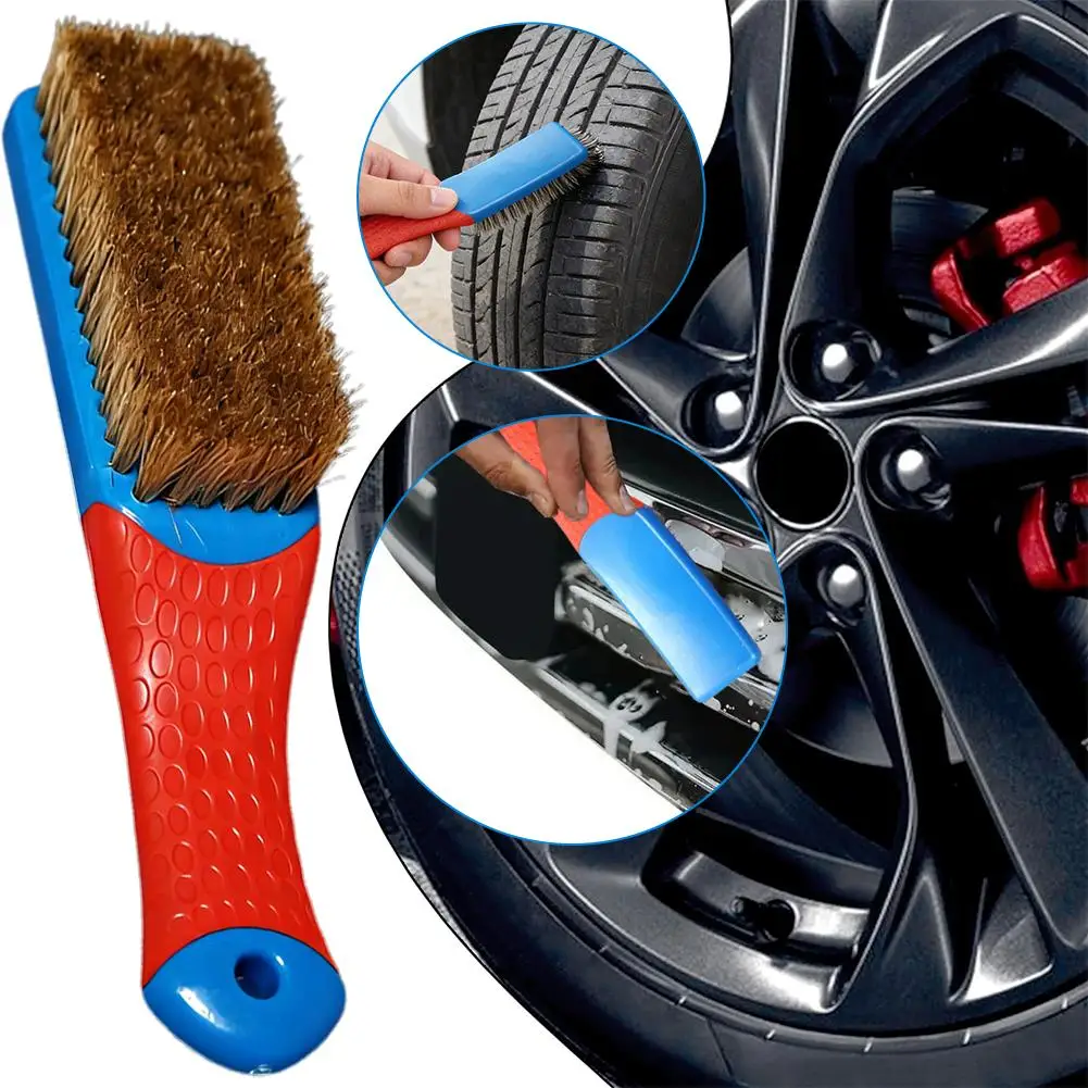 Heavy Duty Stainless Steel Wire Brush with Comfortable Plastic Handle - Perfect for Removing Rust, Welding Slag, Dirt, and Paint