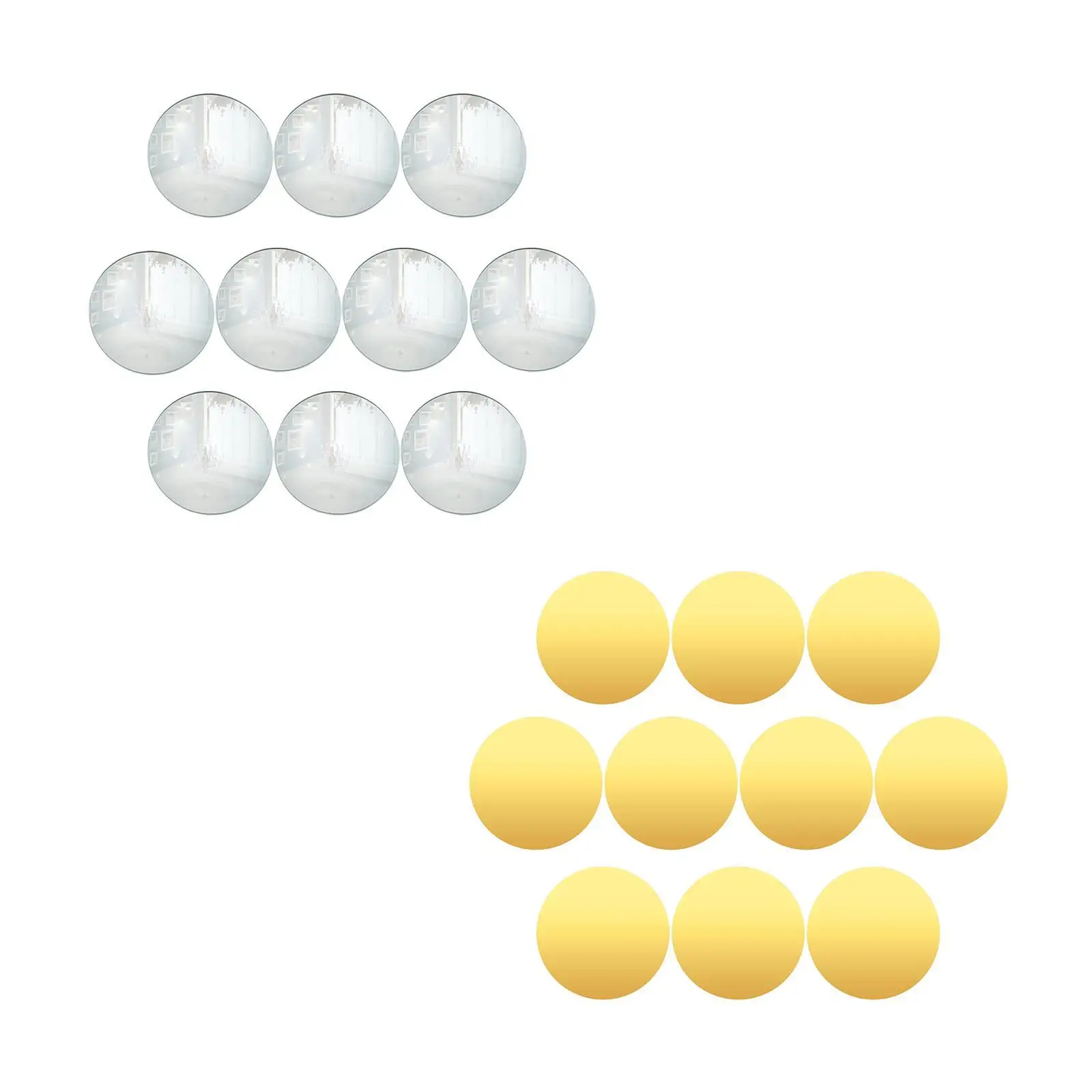 

10Pcs Decorative Mirror Trays Home Decor Party Supplies Candle Display Trays for Vanity Counter Bathroom Dresser Crafts Projects