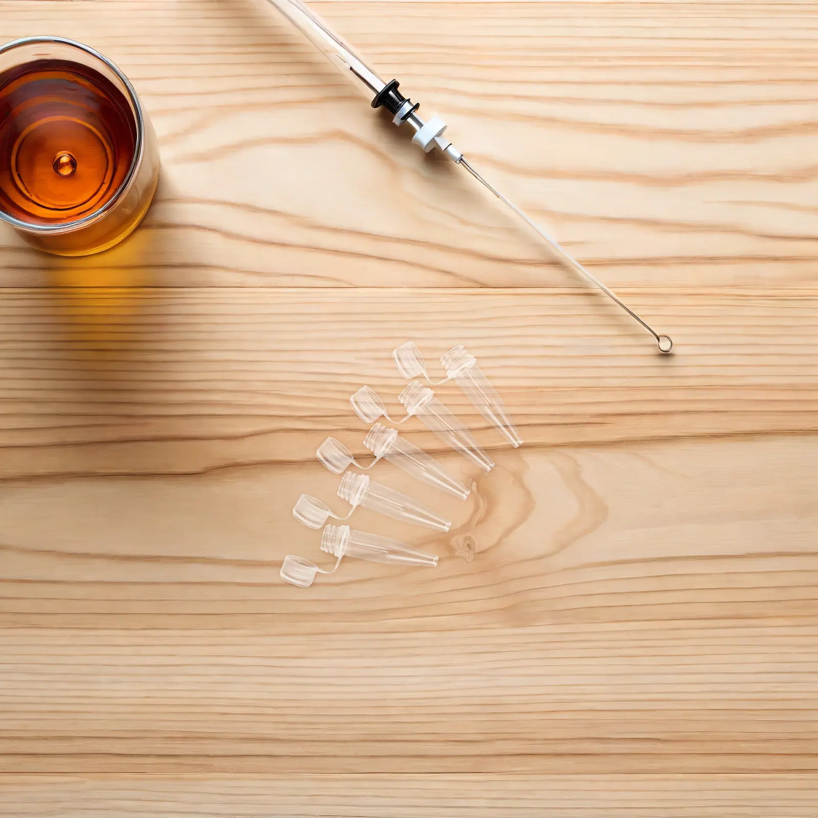 

50Pcs Transparent Centrifuge Tubes 1.5ml Conical Bottom Graduated Plastic Lab Test Tubes Leakproof Caps for Sample Storage