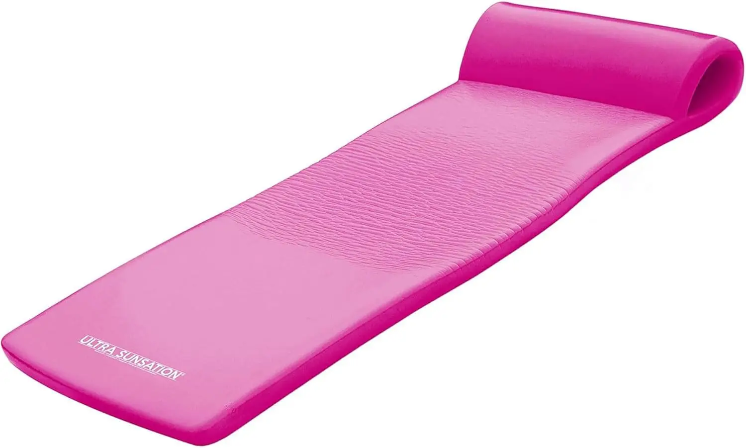 

2.5" Thick Foam Pool Float Mat for Adults with Built-in Roll Pillow, 70"x26"