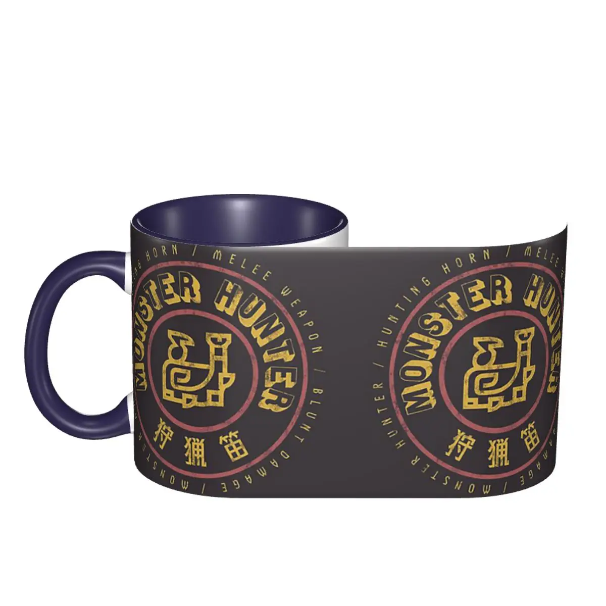 Monster Hunter Hunting Horn Mug Funny Ceramic Coffee Cups Tea Mugs Milk Cup Drinkware Gift for Friends DIY Custom