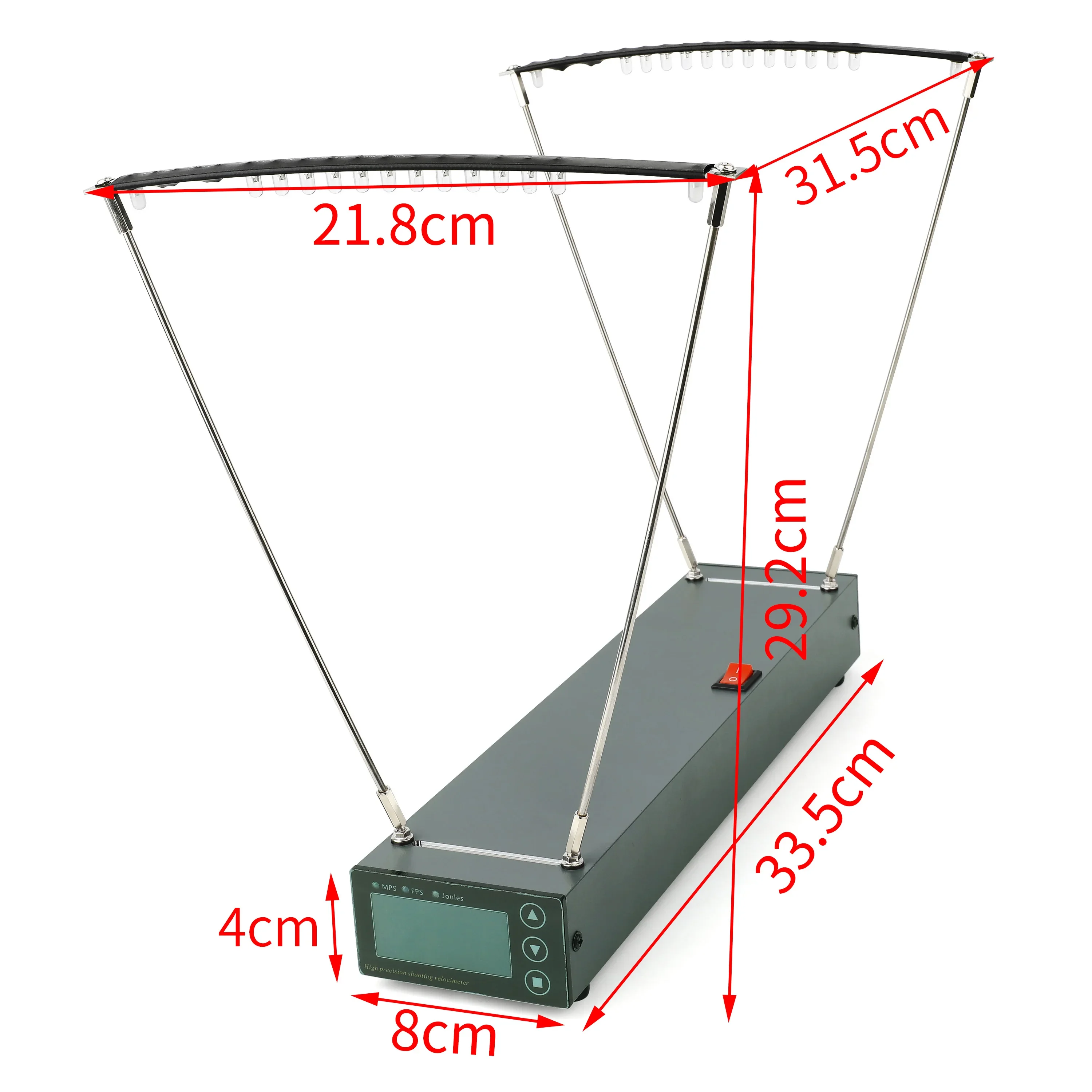 Aluminium legierung profession elle Velocimetry Schleuder Geschwindigkeit messgerät Compound Recurve Bogen Geschwindigkeit messwerk zeug