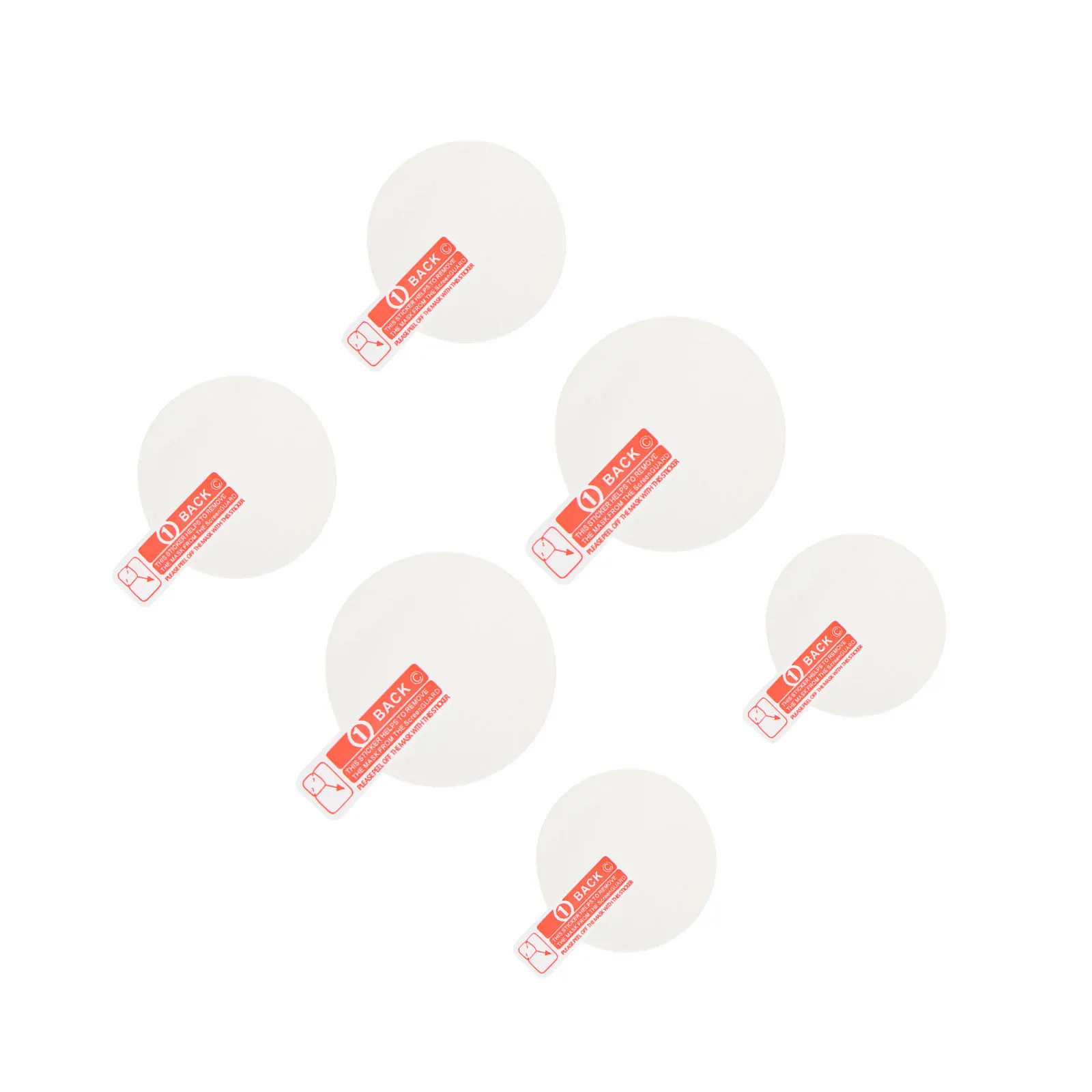 

6Pcs Blue Light Tempered Glass Screen Protector for Smartwatch Hd Transparent Anti-Scratch Wear-Resistant Full Coverage Watch