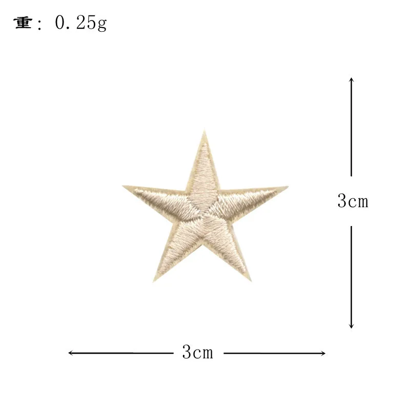 New Embroidery Trumpet Five-pointed Star Patch Clothing Accessories Shoes Hats Bags Jewelry Accessories Patches