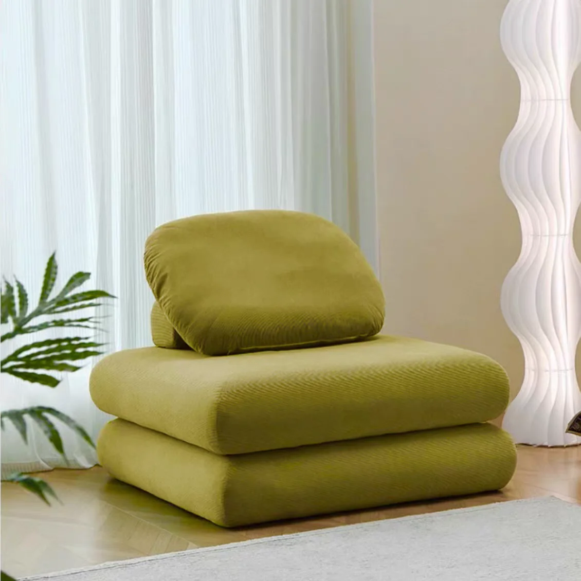 

Multi functional sofa bed lazy convertible sofa, modern simple and colorful multi-color single sofa YX202VB