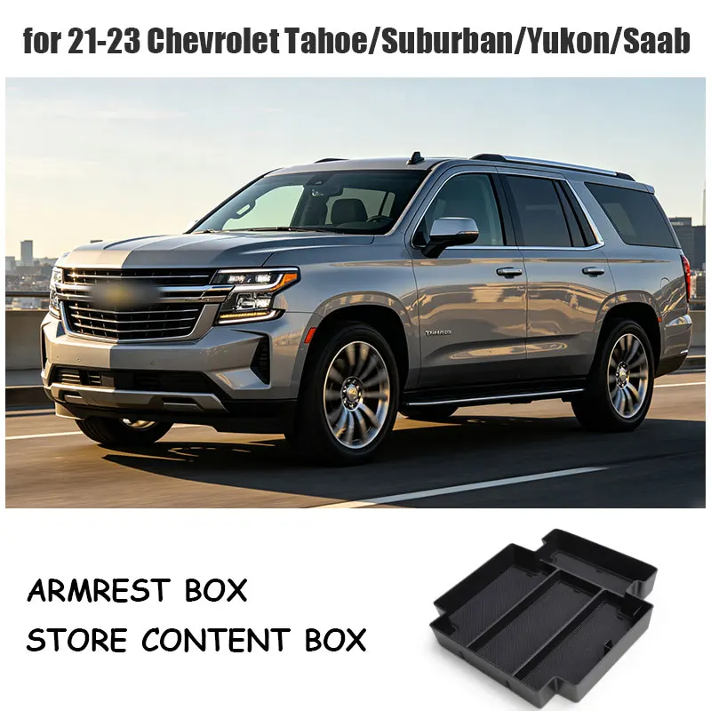 for 21-23 Chevrolet Tahoe-Suburban-Yukon-Saab armrest box storage box central control storage box