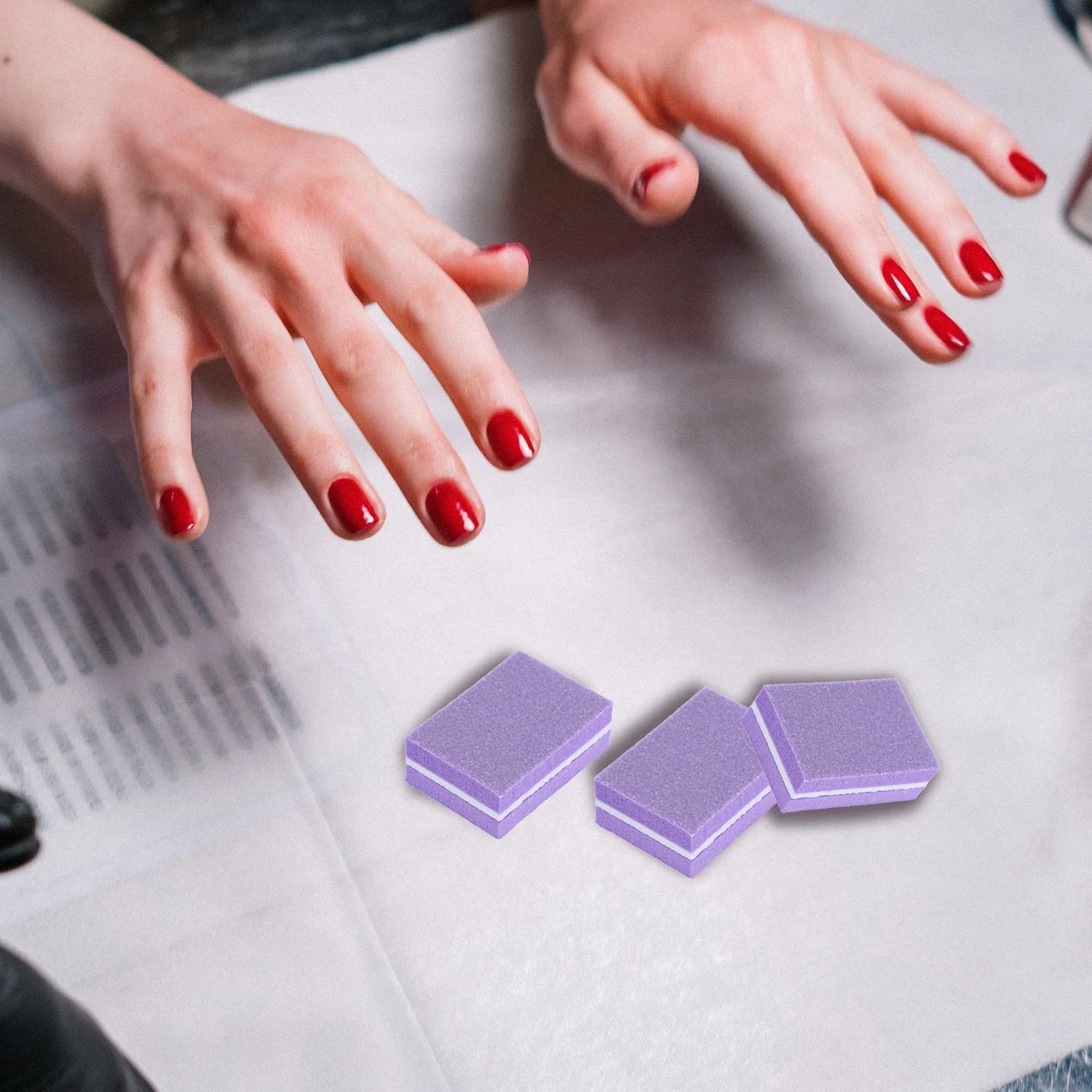 50pcs เล็บบัฟเฟอร์ฟองน้ําส้นเล็บเครื่องมือ Buffing สําหรับเล็บอะคริลิคธรรมชาติเล็บปลอมแฟ้ม Polish Removal