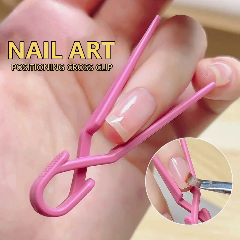 10pcs Random Color Nail Art Proof Cross Clip Nails Coloring Protection Clip For Prevent Leakage Of Oil Gel Polish Manicure Tools