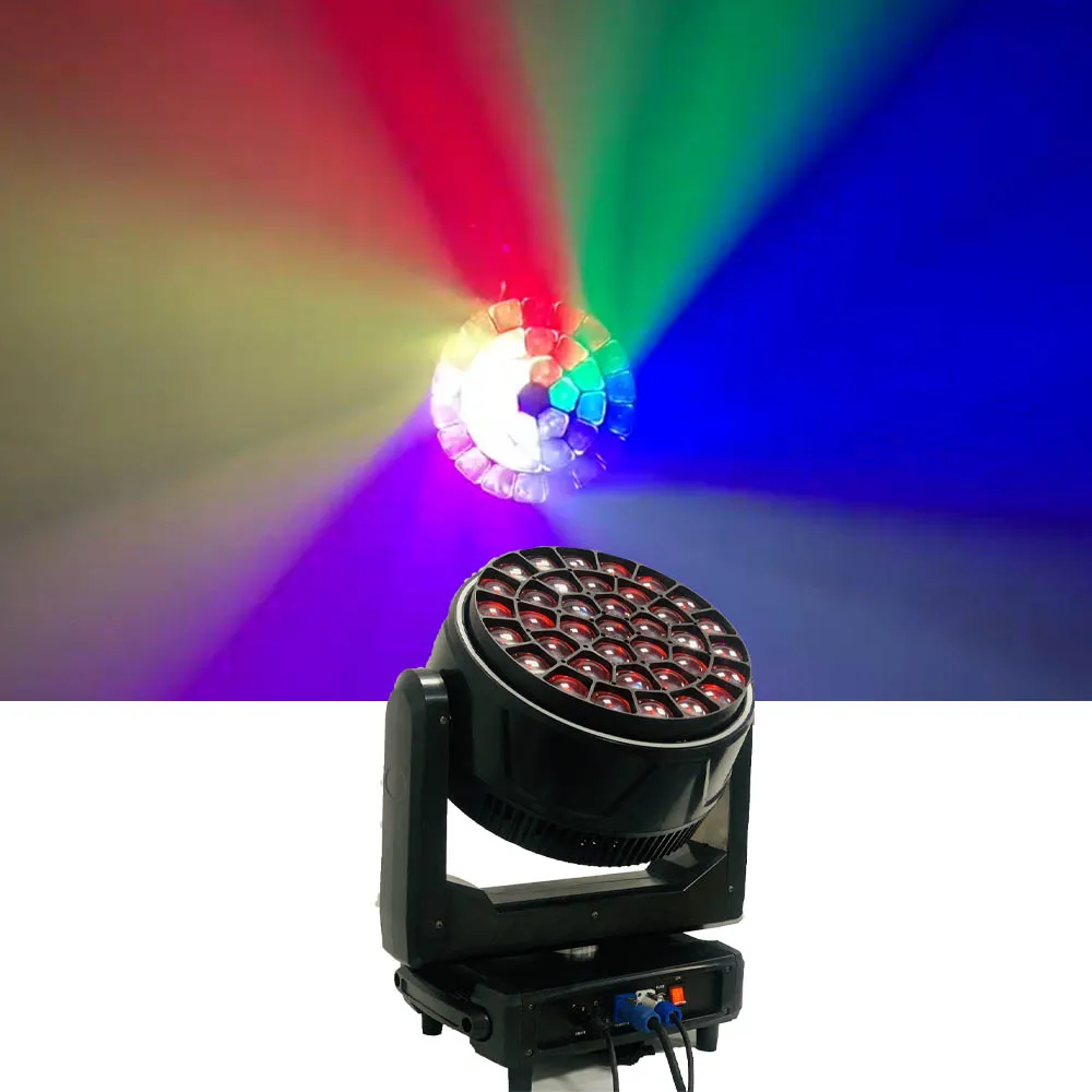 37x40 واط LED عيون النحل التكبير شعاع تتحرك رئيس غسل ضوء المرحلة مع حلقة دائرة ستروب لعرض الحفلات الموسيقية #2