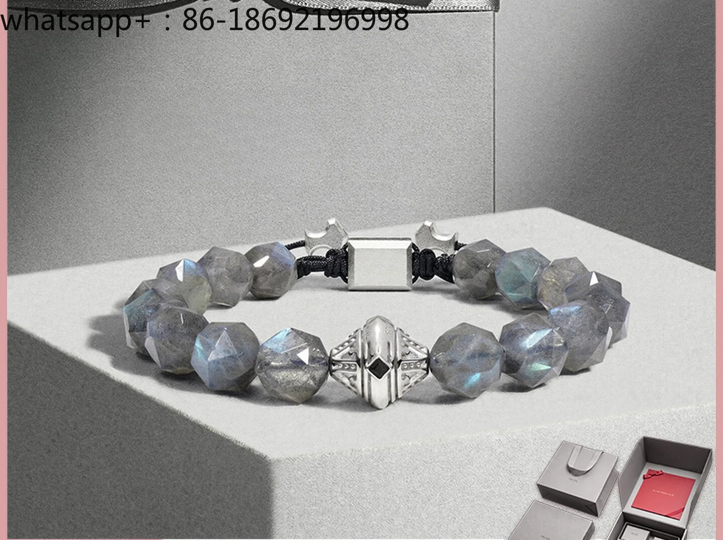 Star Lighthouse Spectrum Stone Bracelet Men's