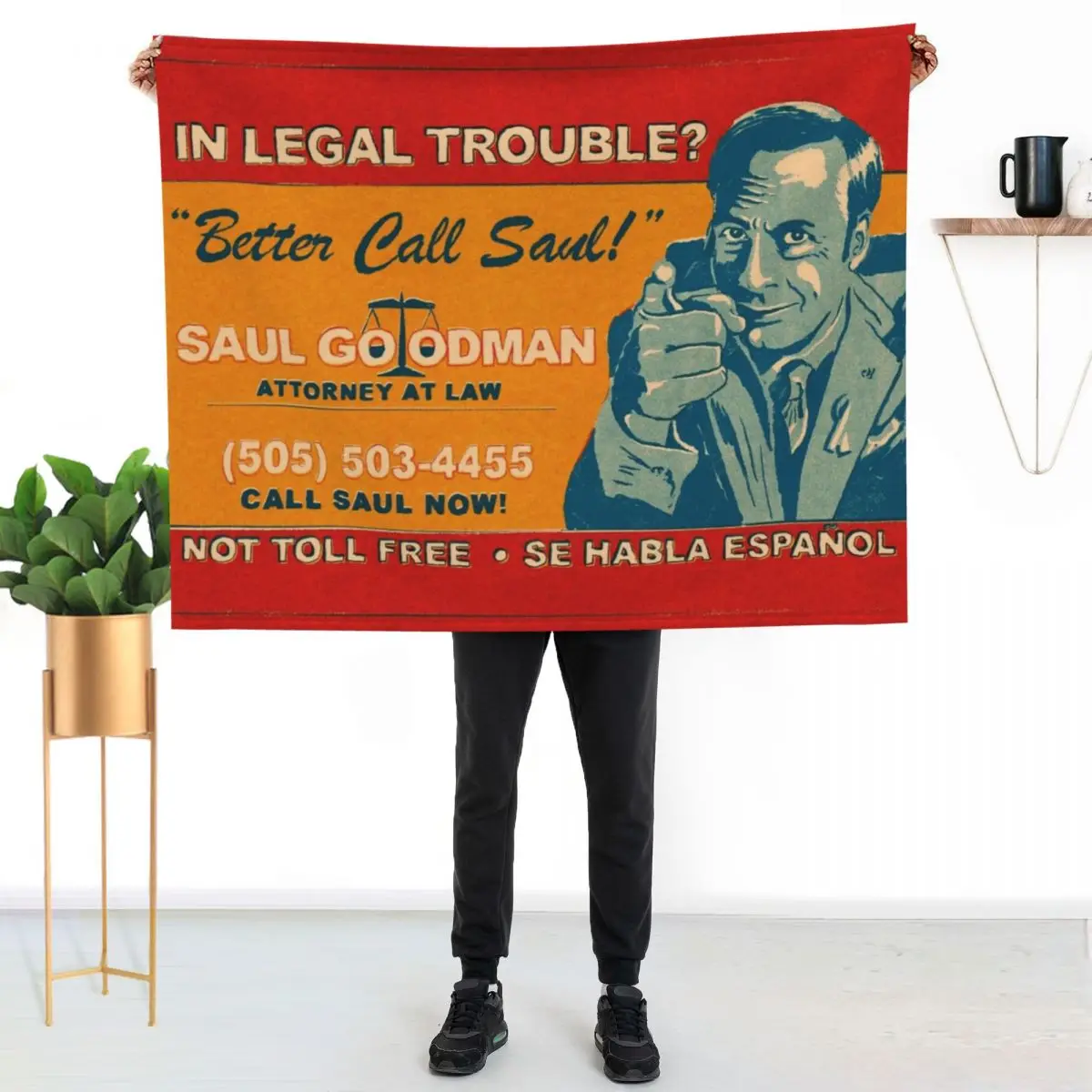 Better Call Saul Legal Trouble Throw Blanket Camping blankets ands valentine gift ideas Hairy for sofa Fashion Sofas Blankets