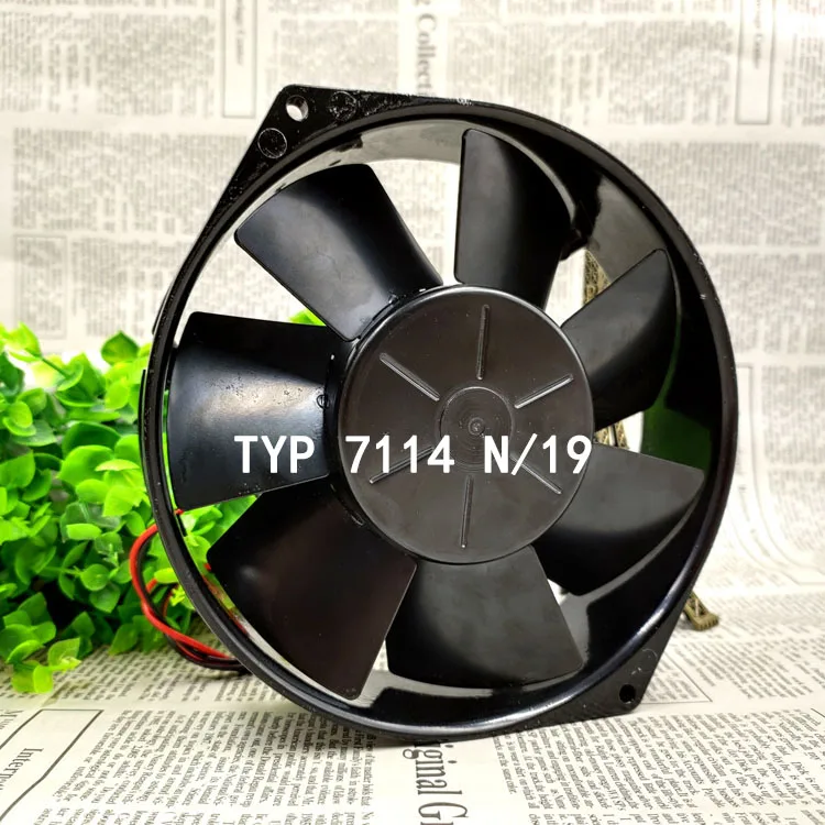 

New frequency converter fan 150x38mm 24V 13W Cooling Fan TYP 7114N/19 All metal high air volume fan