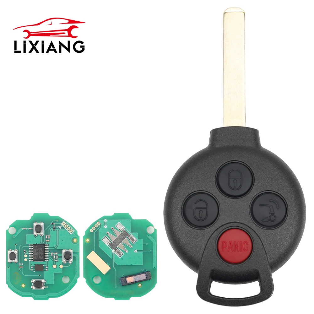 LIXIANG KR55WK45144 Remote Smart Car Key For Mercedes-Benz Fortwo 451 2007-2013 Fob 315Mhz ID46 PCF7941Chip