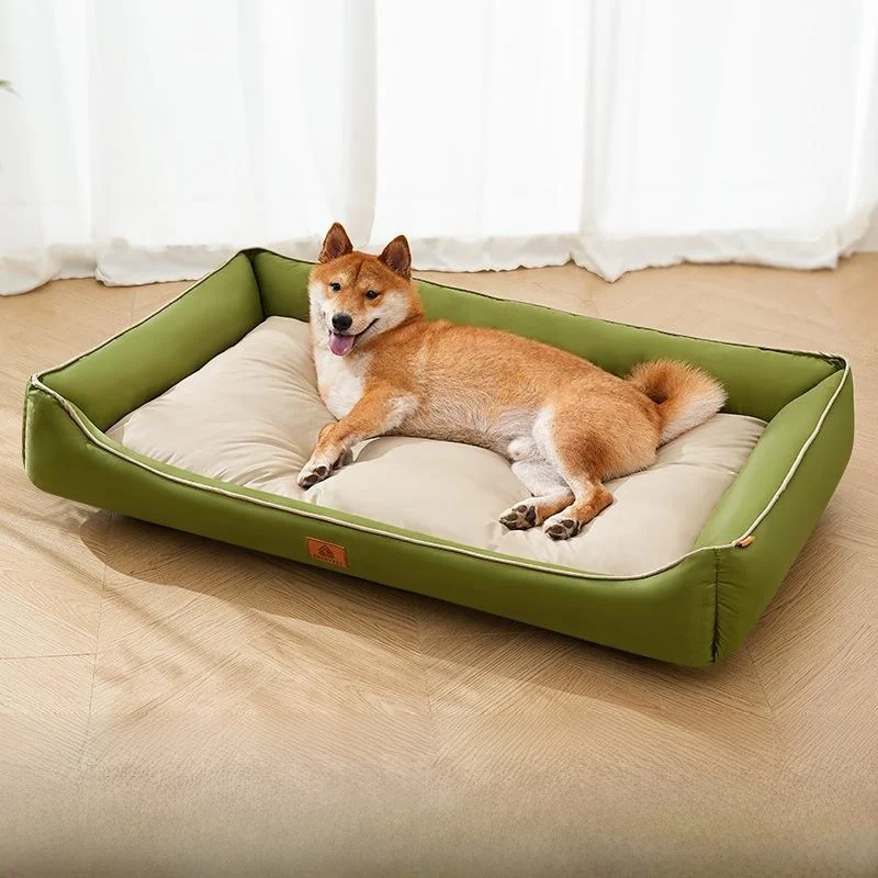 

New Oxford Cloth Waterproof Dog Bed Color Block Pet Mat Four Season Universal Cool Square Dog Nest Comfortable Home Supplies