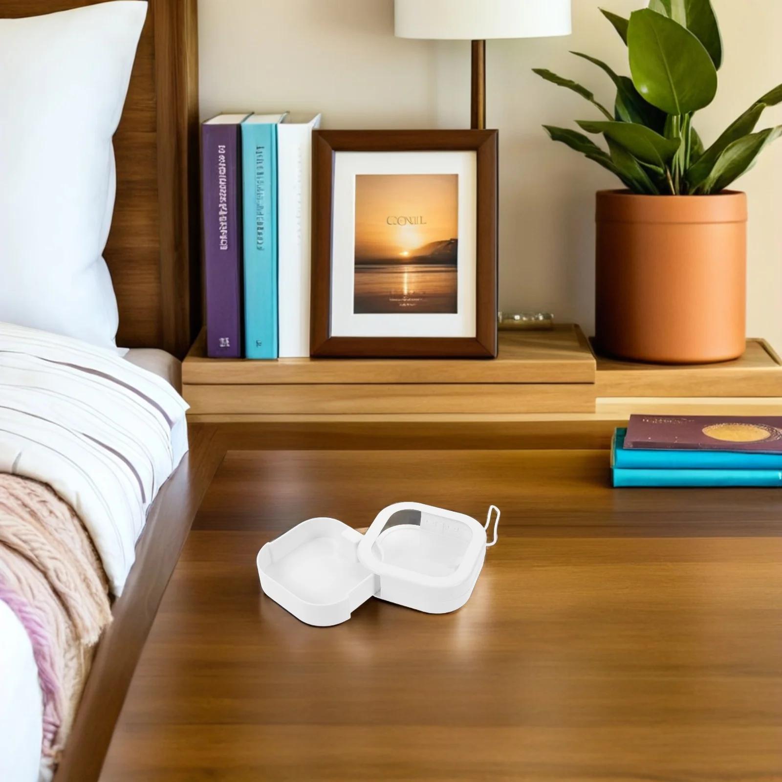 3Pcs Portable Organizer: Multi-Function Make Up Box - Stackable Clear Container - Travel Jewelry Storage Case - Press