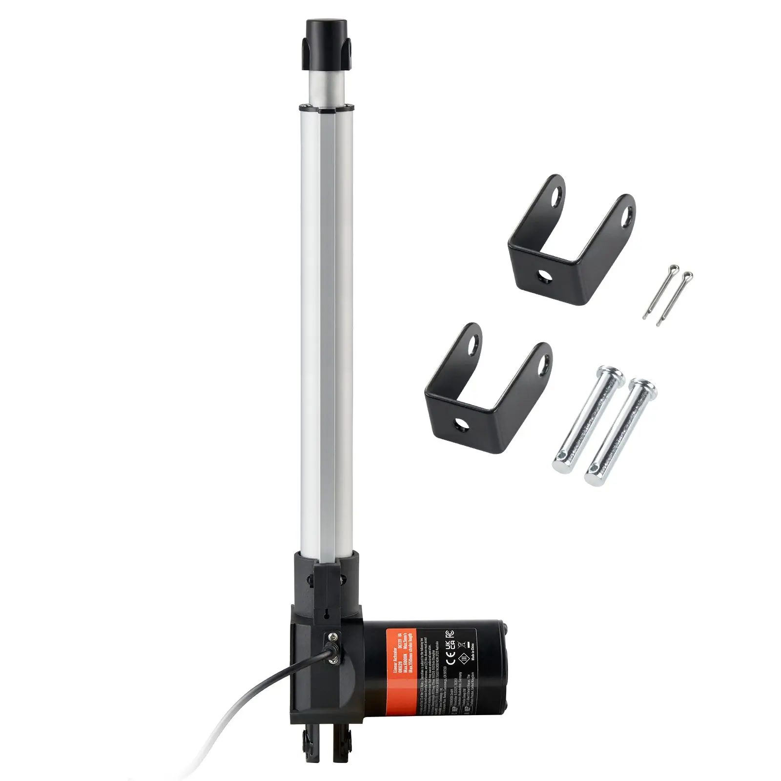 Linear Actuator 12V, 12 Inch Heavy Duty 1320lbs/6000N Linear Actuator, 0.19