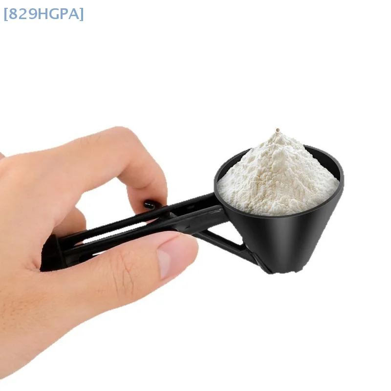【HGPA】1Pcs Multi-Use Measuring Spoon FunnelReusable For Protein CoffeeBaby Formula Kitchen Gym Home Powder Scoop Kitchen Tools