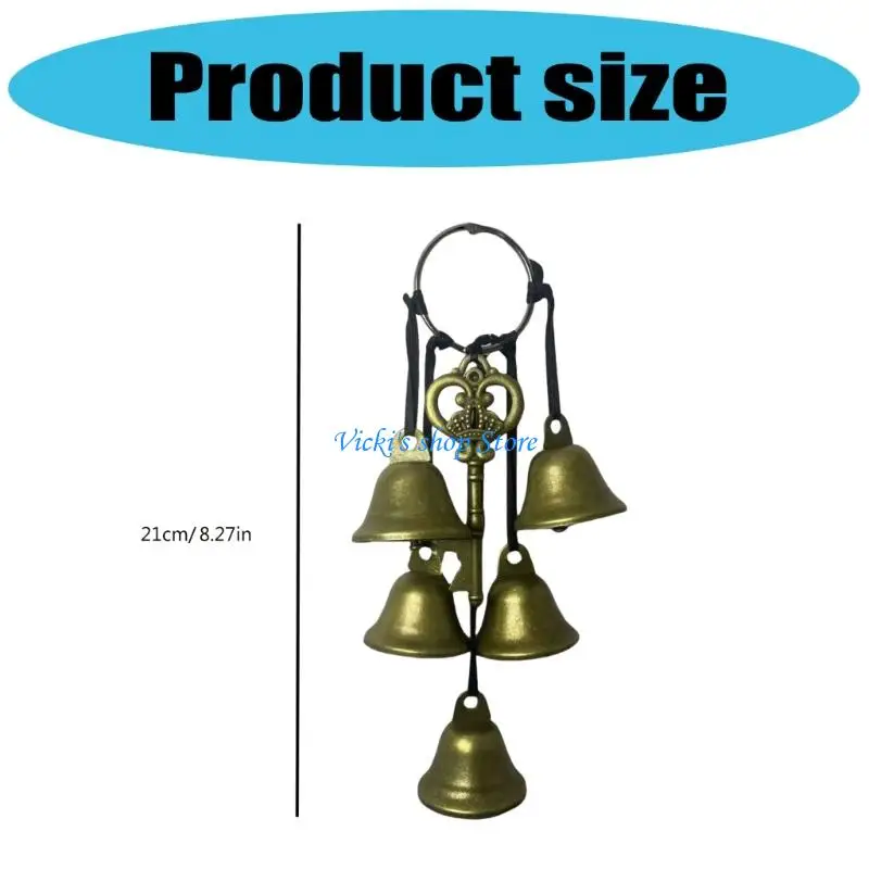 سلسلة مفاتيح Windchime Windchime المصنوعة يدويًا قلادة سهلة الإعداد في الهواء الطلق مع أصوات مهدئة للتجمعات تحت عنوان
