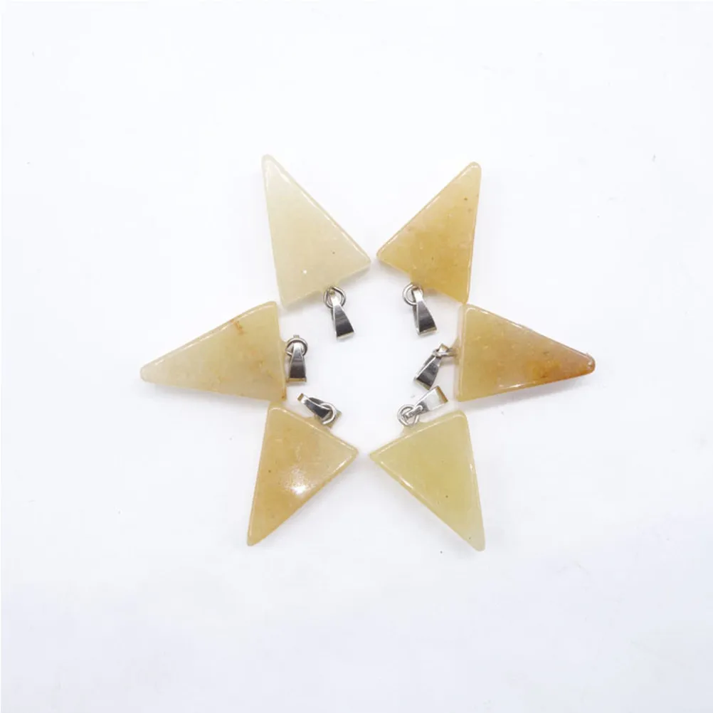 

10Pcs Natural Stone Pendants Mix Color Crystal Pendant for Necklace Bracelet Keychain DIY Jewelry Findings Gift Women