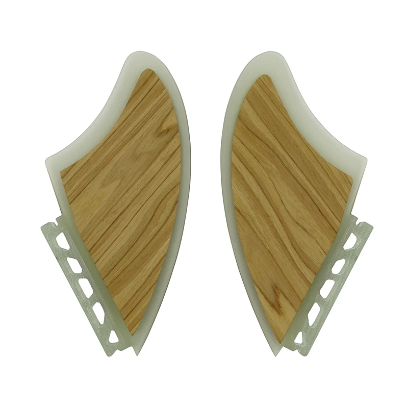 Bamboo Veneer Keel Fins For UPSURF FUTURE Fin Box K2 Fibreglass Performance Core Surfboard Fins Twin tabs Quilhas Funboard Fins