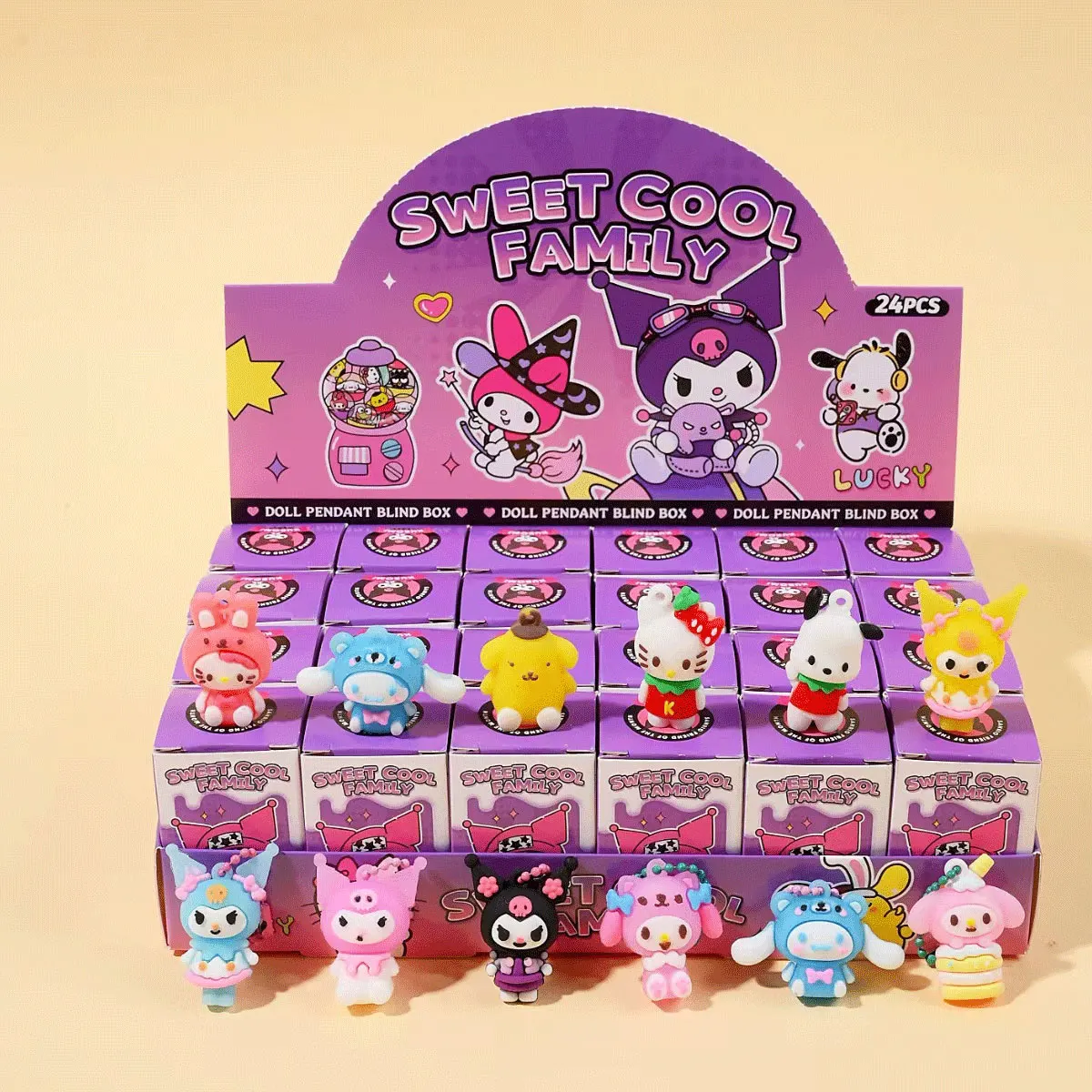 

Sanrio Hello Kitty Black Girl брелок Pingente Pokémon Пикачу брелок слепая коробка