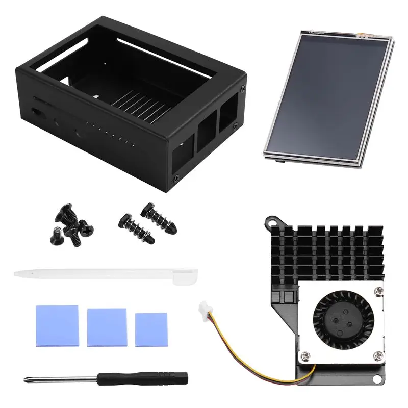 

AED7-3.5 Inch MHS Touch Screen For Raspberry Pi 5, With Metal Case And Active Cooler