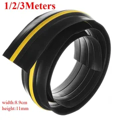 1/2/3 Meters Garage Door Bottom Seal Weather Stripping PVC Rubber Seal Strip Door Bottom Seal Water Noise Seal Bumper Strip