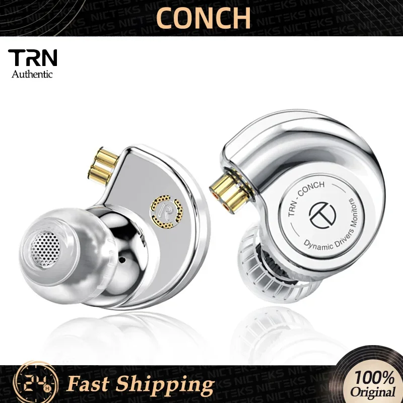 

TRN Conch Earphone High-Performance Diamond Diaphragm Dynamic IEM In-Ear Monitors Music Monitors Tuning Nozzle Filters Headsets