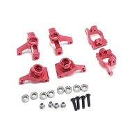 Wltoys 144001 144002 144010 124007 124008 124016 124017 124018 124019 Metal Steering Blocks C-Hub Carriers RC Car Upgrades Parts