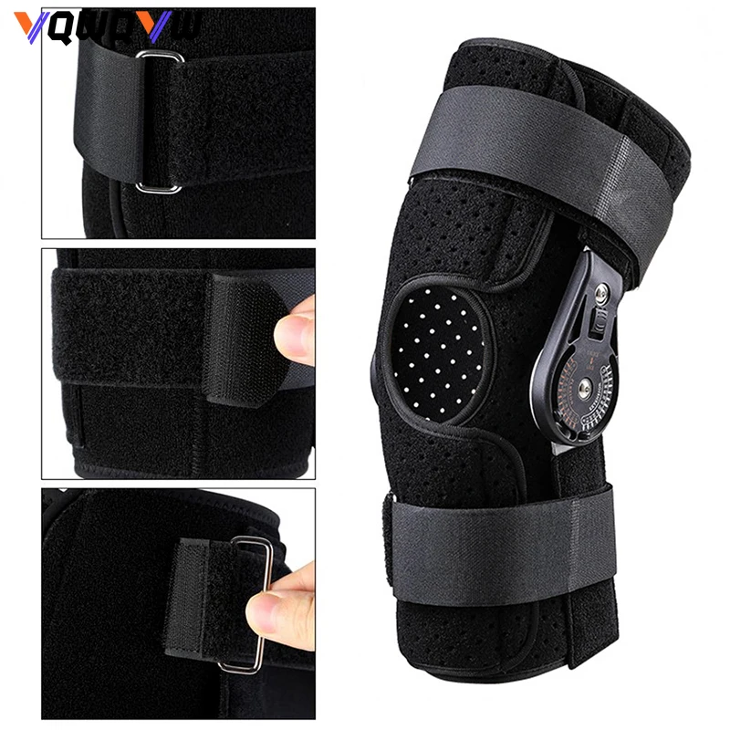 1Pcs Knee Joint Brace Support Orthosis/Adjustable / Medical Ligament Sport Injury Splint Knee Fracture Protector S,M,L