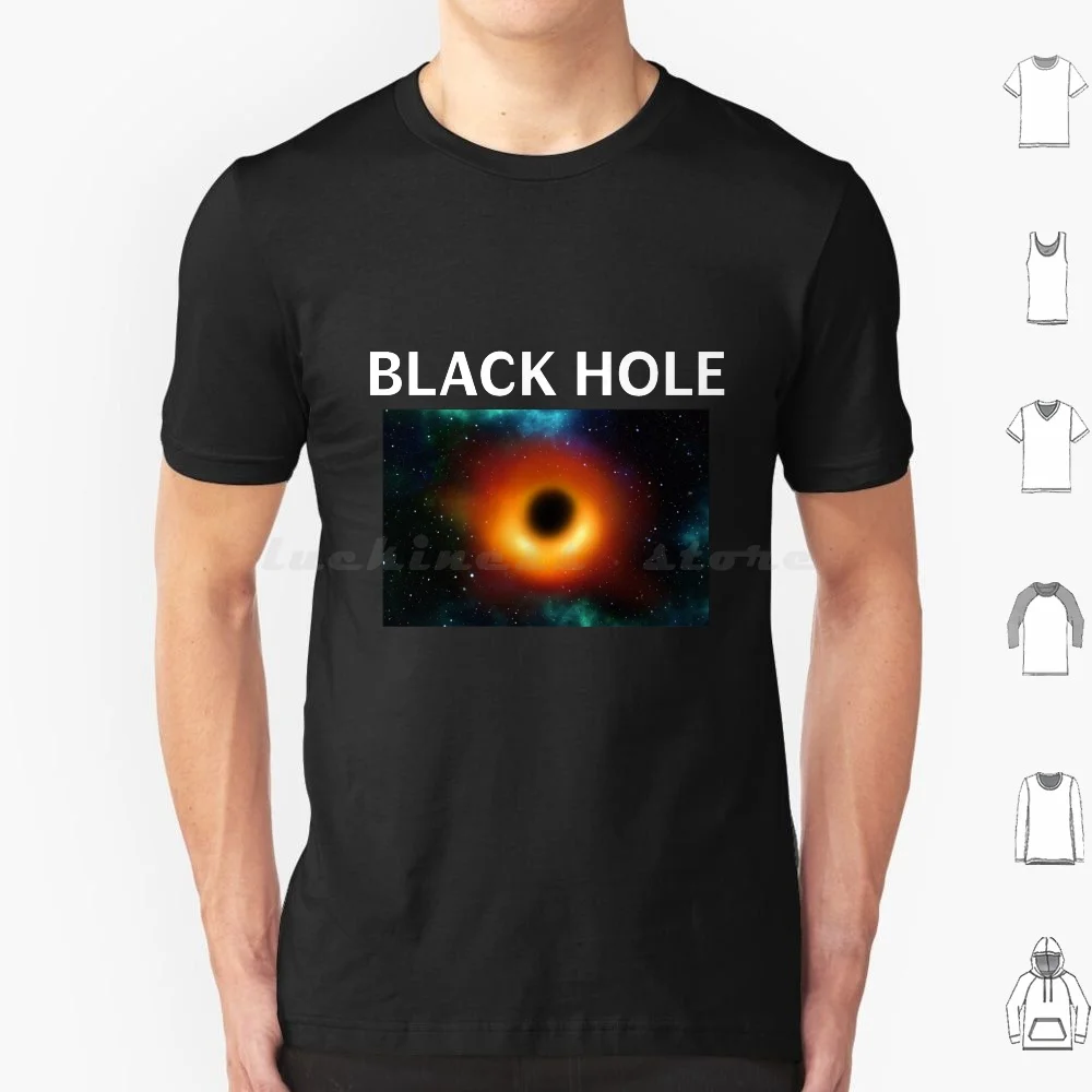 Black Hole Design T Shirt 6xl Cotton Cool Tee Black Hole Space Scifi Cosmos Universe Science Fiction Interstellar Pictures