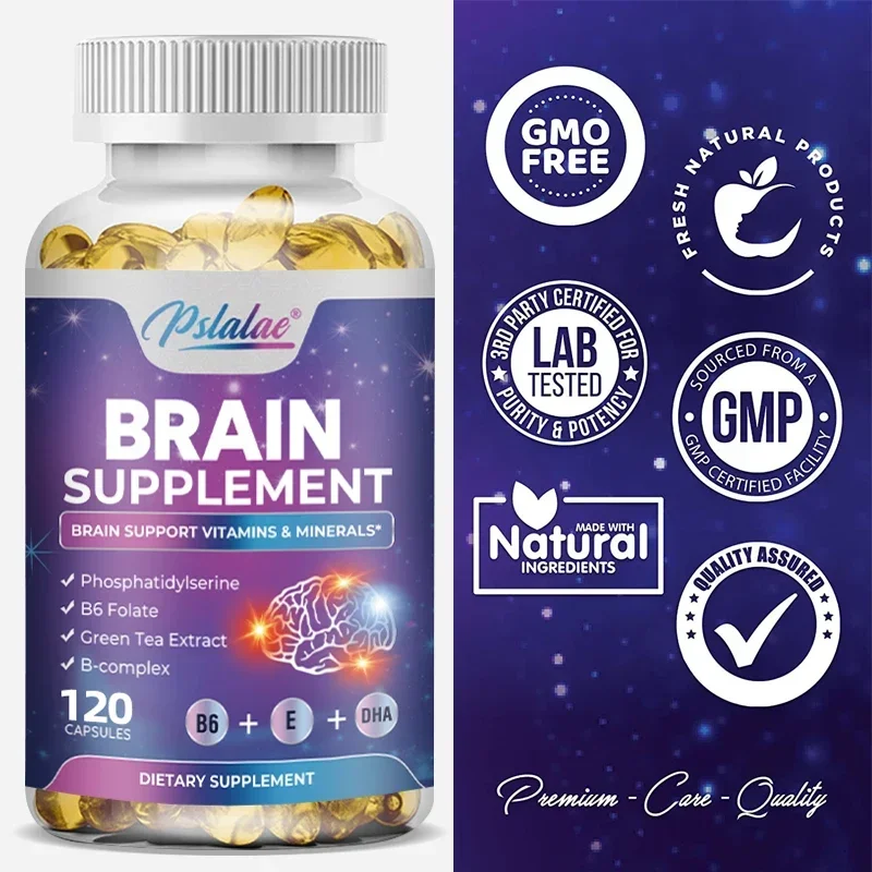 Brain Supplement Capsules - Memory, Focus, Clarity, Energy Brain Supplement