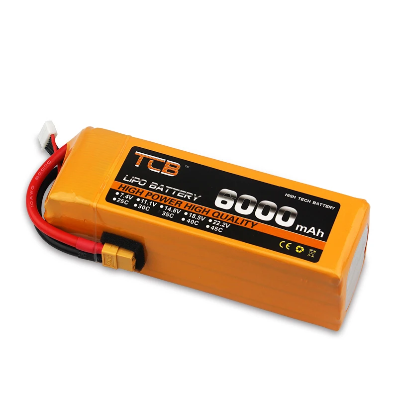 4S  LiPo Battery 14.8V 2200 2800 3000 3500 4000mAh 5000mAh 6000mAh25C 60C For RC Aircraft Helicopter Quadrotor Airplane