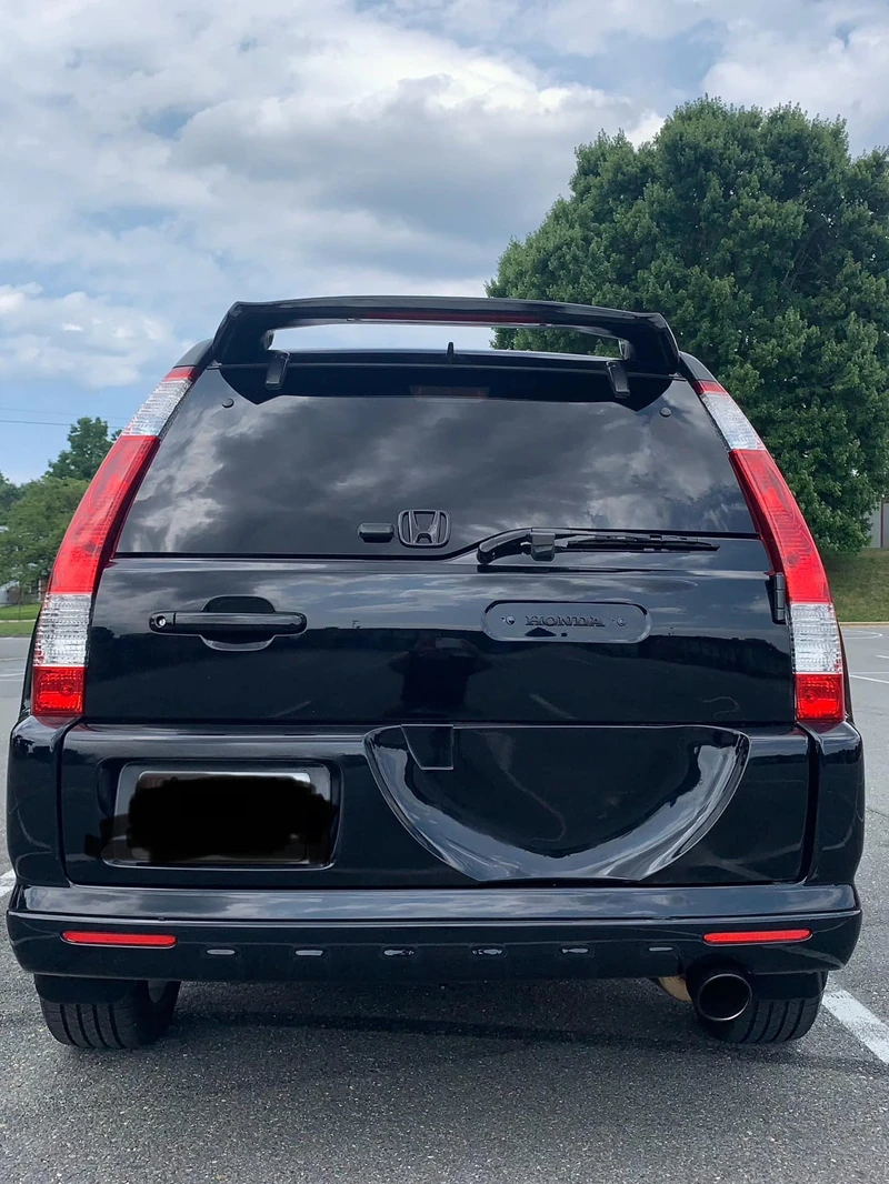 

For CRV Spoiler ABS Material Car Rear Wing Primer Color with Lig Rear Spoiler Press The Tail for Honda CRV Spoiler 2001-2007