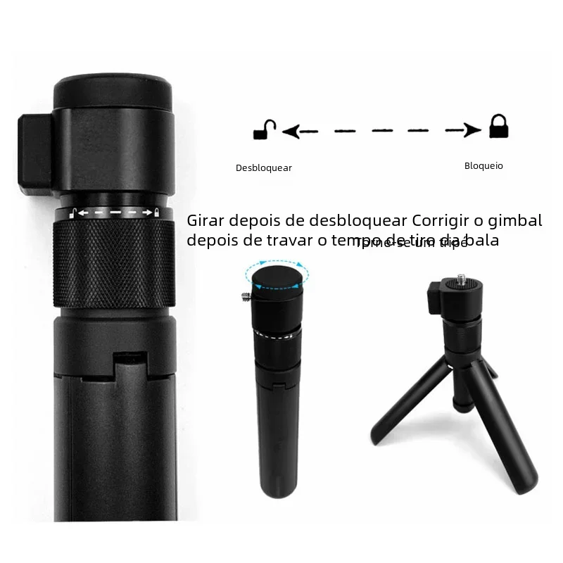 Vamson-Vara de selfie invisível, tempo rotativo, tripé portátil para Insta 360 ONE X2 ONE RS, acessórios GoPro, X3