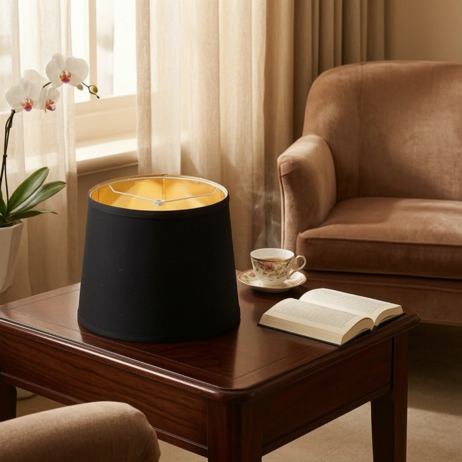 Foldable Lamp Shade Collapsible Textile Lamp Shade Lampshade Small Easy to Install for Hotels, Interior Lighting