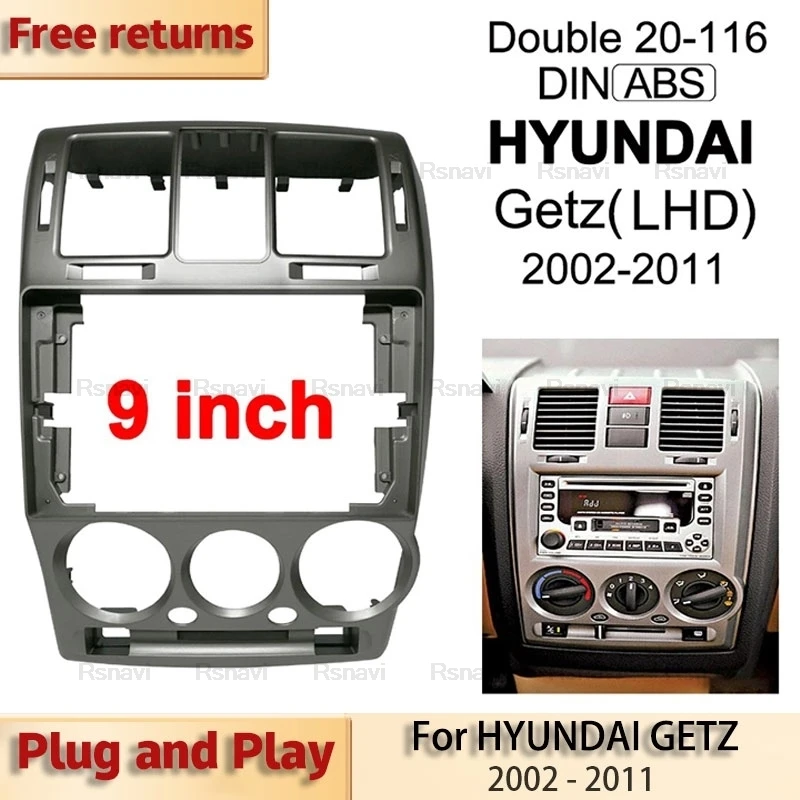 Car Stereo installation kit fascia panel Car Radio Frame For HYUNDAI GETZ 2002 2003 2004 2005 2006 2007 2008 2009 2010 2011