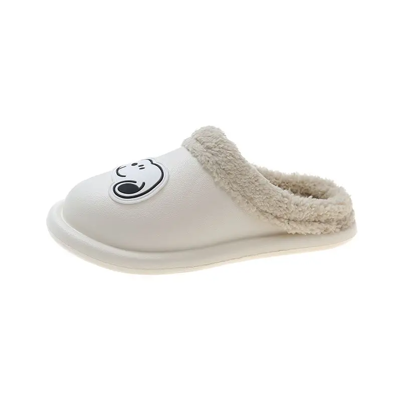 New Snoopy cute kawaii creative anime-themed home cotton slippers high-value personalized cartoon non-slip warm slippers gift.