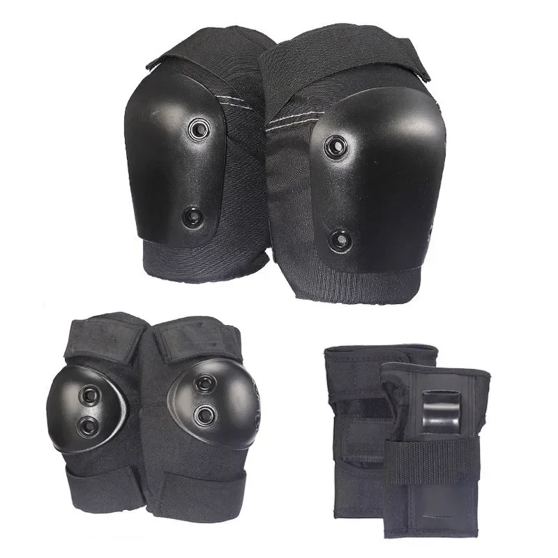 Skateboard roller skating road punch board protective gear, wrist guards, elbow pads, knee pads 6-piece set