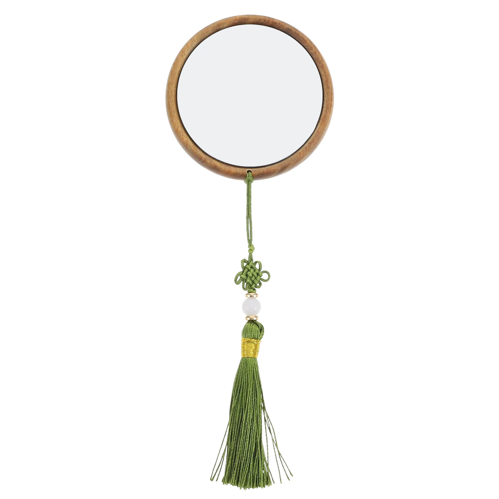 Delicate Travel Portable Compact Cosmetics Mirror Wooden Lightweight Small Round Makeup Mirror For Women Pocket Size