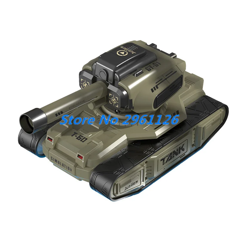Sensor de gestos del tanque de control remoto de bala de fuego todoterreno inteligente 360 °   Efectos de sonido simulados de rotación, demostración de una tecla, tanque RC, regalo para niño