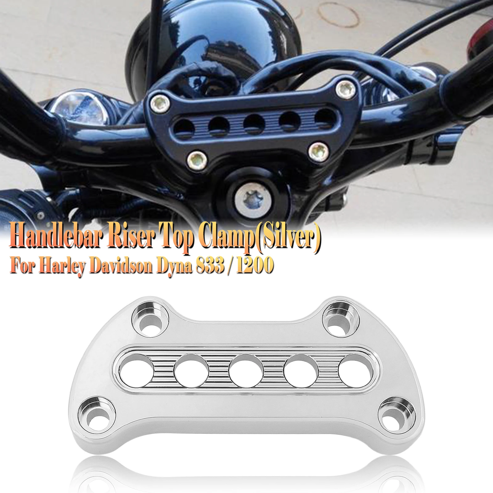 

Motorcycle Handlebar Bar Riser Clamp Mount For Harley Davidson Dyna 883 1200 FX FXDF Softail Low Rider Sportster XL883 XL1200