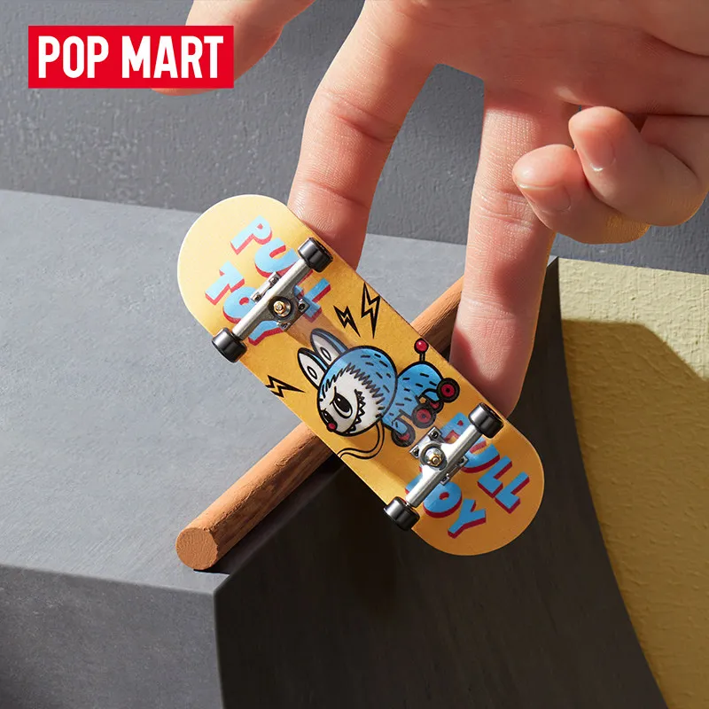 

Genuine POPMART THE MONSTERS Toys Finger Skateboard Series Blind Box Fidget Toy Portable Toys Decorative Accessories Gift
