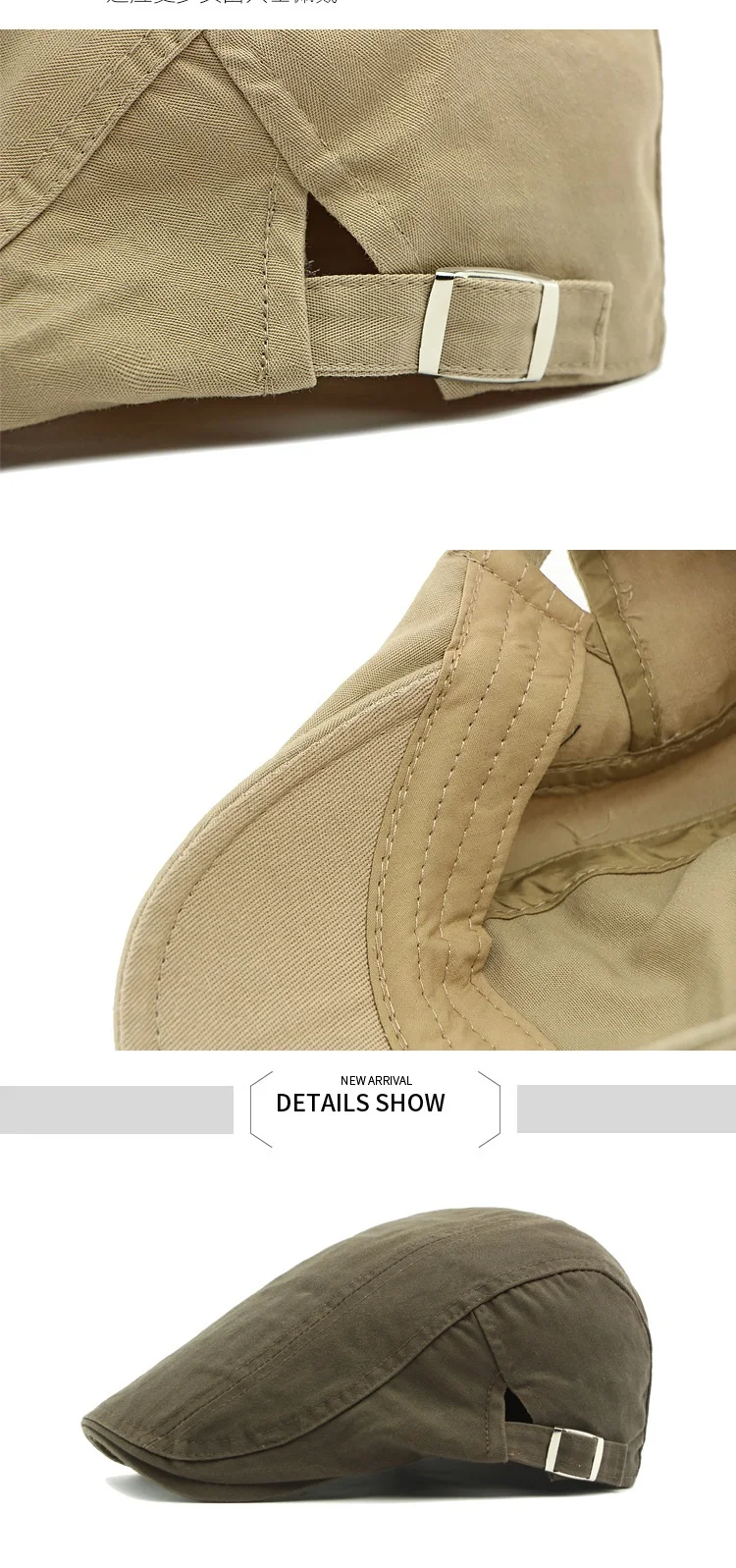 Koreanischen Stil Baumwolle Hüte Großhandel Britischen Stil männer Einfarbig Schirmmütze frauen Maler Baskenmütze Frühling und Sommer trendy – Detail 3
