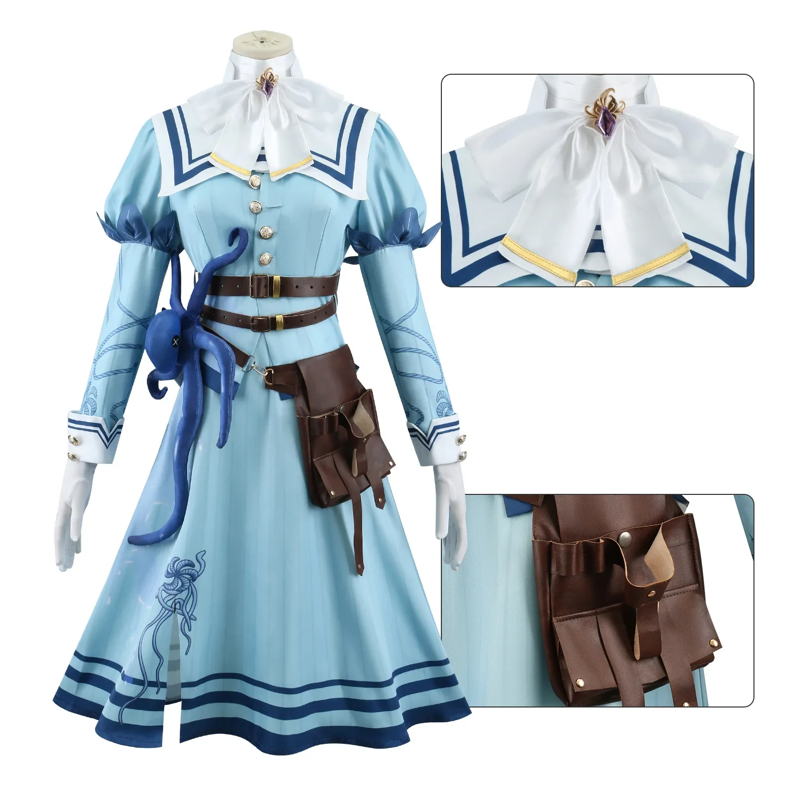 Identity V Emily Dyer Doctor Cosplay Costume Preserved Flower Gorgeous Uniform Lolita Suit Halloween Party Role for Adult Girls