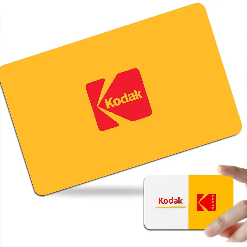 K-Kodak Logo Anime Spend or Save Funny Shell On Off Ultra Thin No Fade Sticker Skin Cover Film for Debit Credit Card