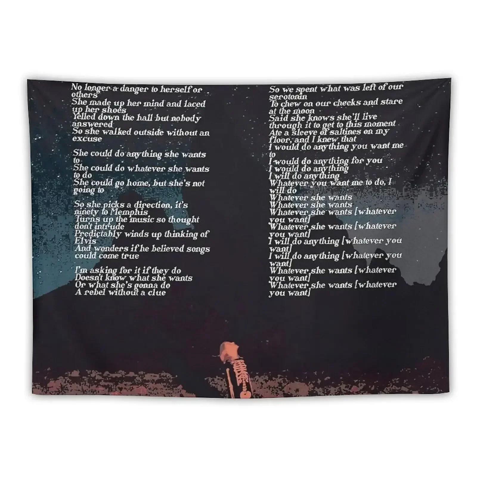 Graceland Too by Phoebe Bridgers Tapestry Cute Decor Aesthetic Room Decor Korean Tapestry