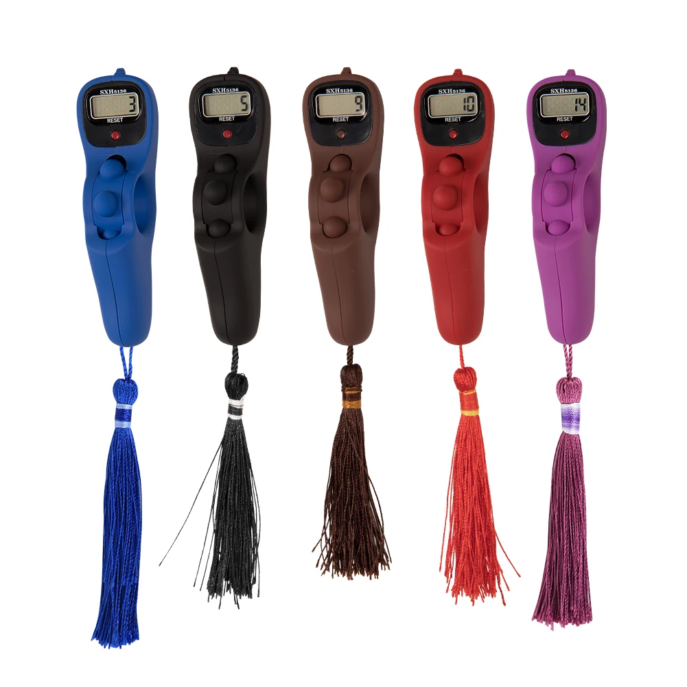 

2038P Manual Reset Decompression Relaxation Tool Digital Electronic Rosary Counter Tassel Decompression Relaxation Tool
