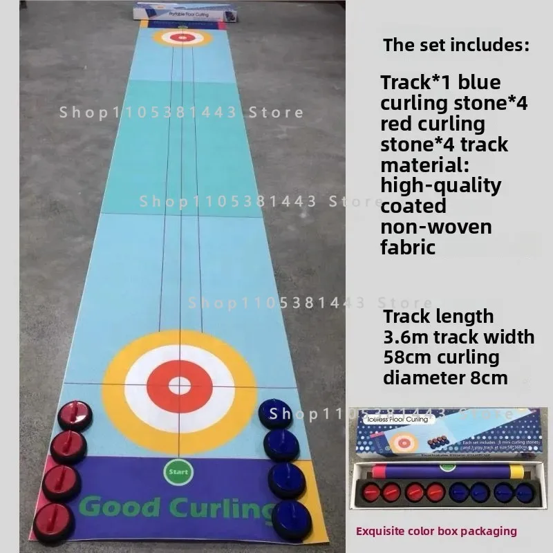 Dryland Curling Interactive Entertainment Party Tabletop Land Surface Ice Hoc-key Sports Props Mo-del
